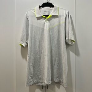Nike Dri-FIT Men’s Golf Polo - White/Silver